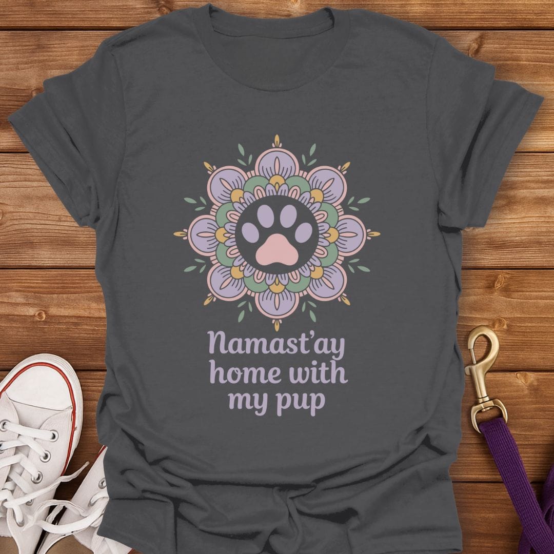Zen Vibes & Dog Cuddles T-Shirt Charcoal / S