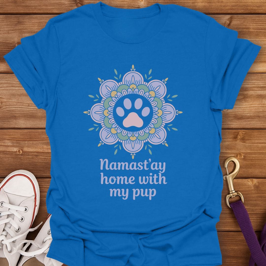 Zen Vibes & Dog Cuddles T-Shirt Royal / S