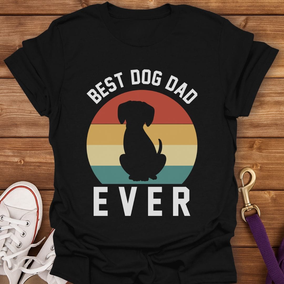 Best Dog Dad Ever T-Shirt Black / S