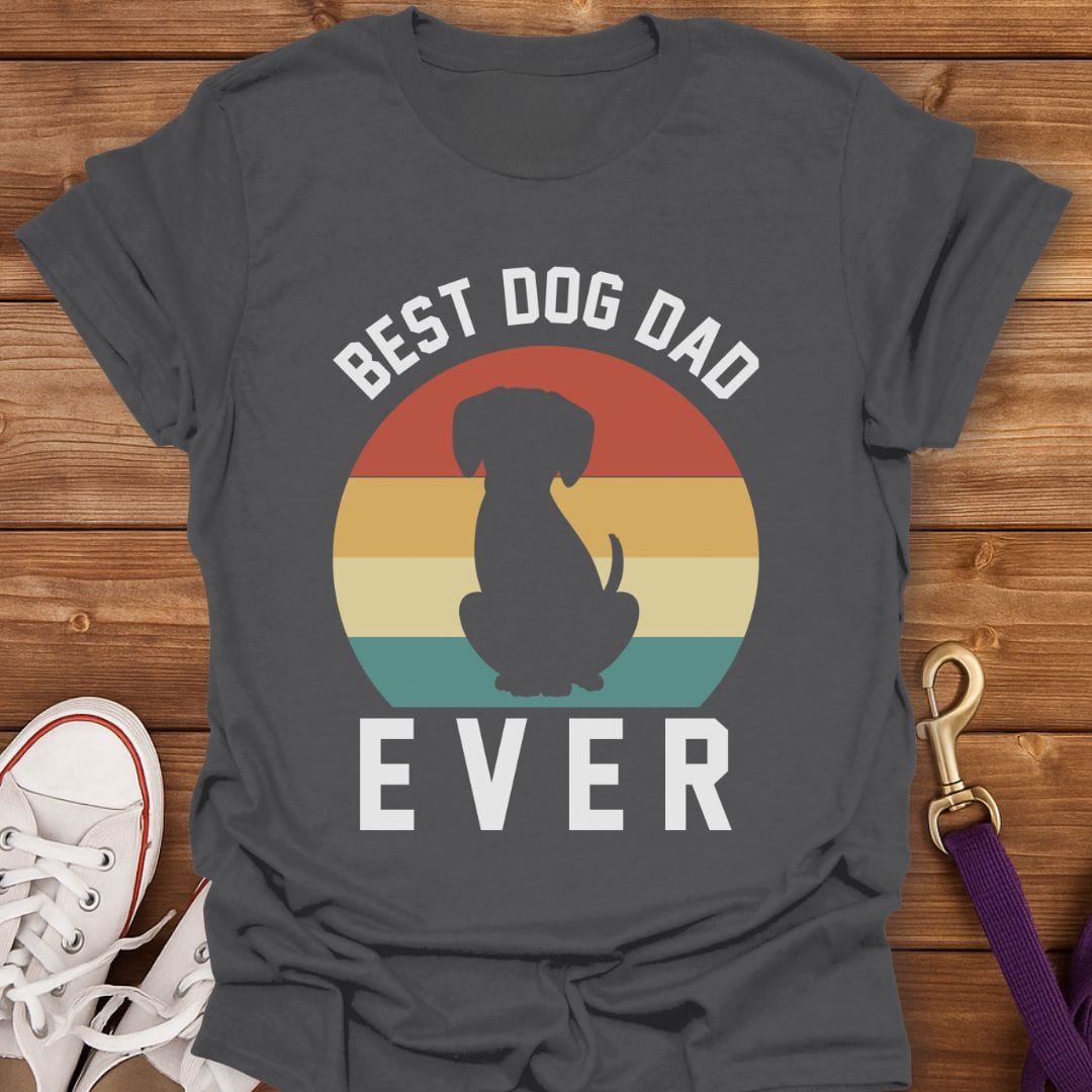 Best Dog Dad Ever T-Shirt Charcoal / S