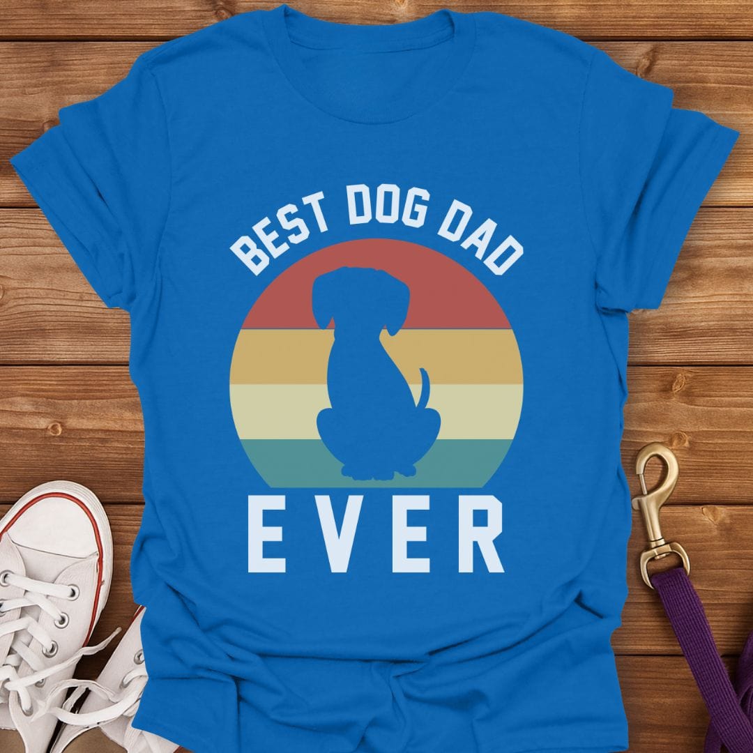 Best Dog Dad Ever T-Shirt Royal / S