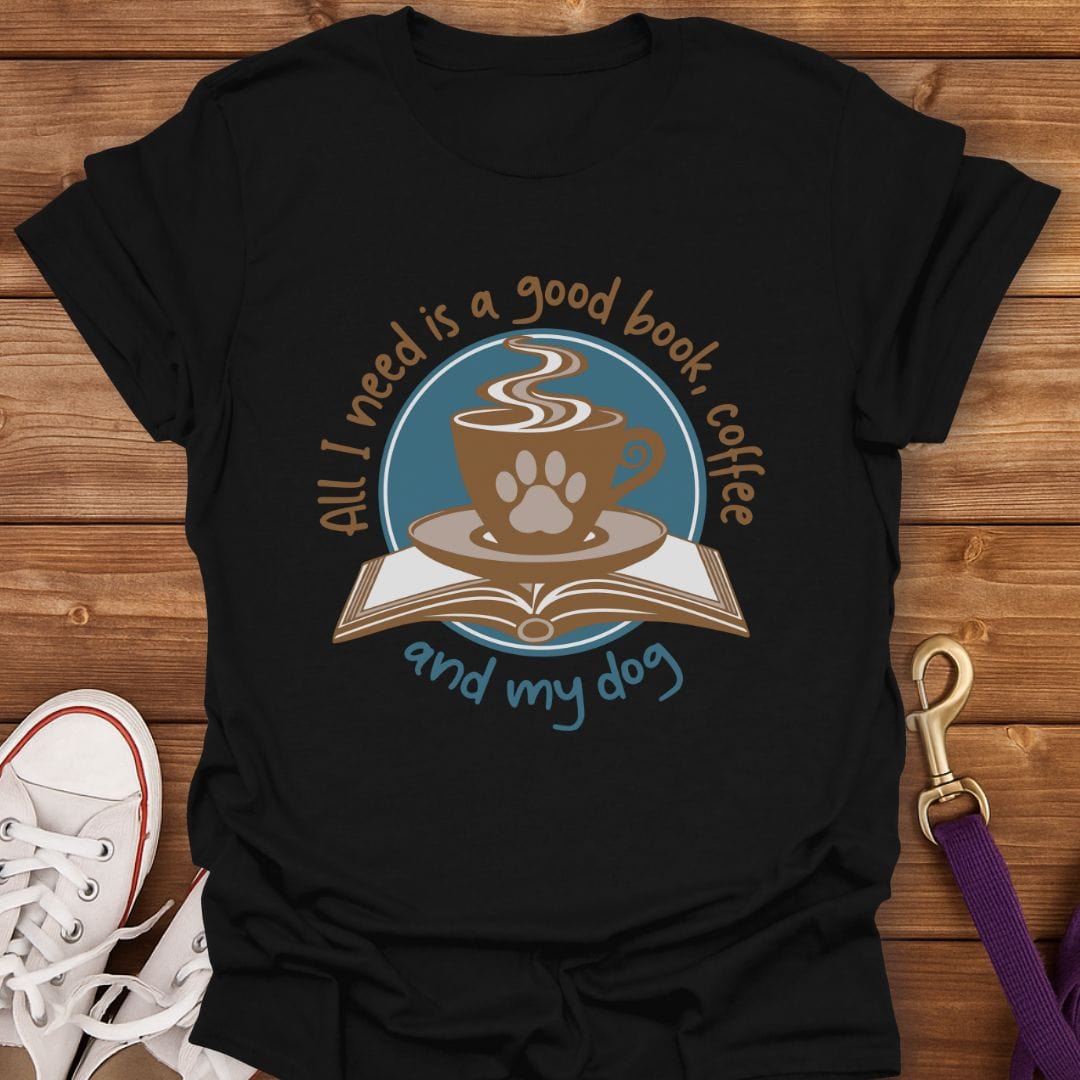 Books, Brews & Best Friends T-Shirt Black / S