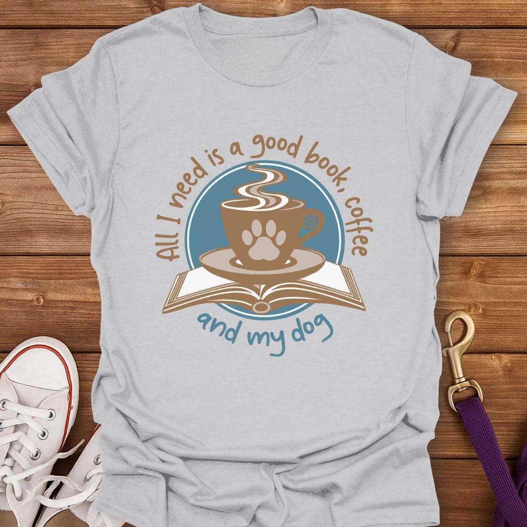 Books, Brews & Best Friends T-Shirt Ice Grey / S