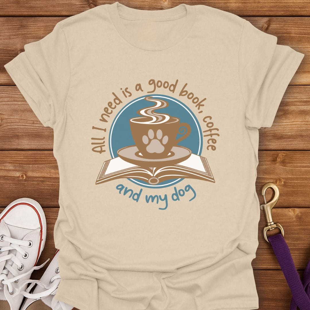 Books, Brews & Best Friends T-Shirt Sand / S