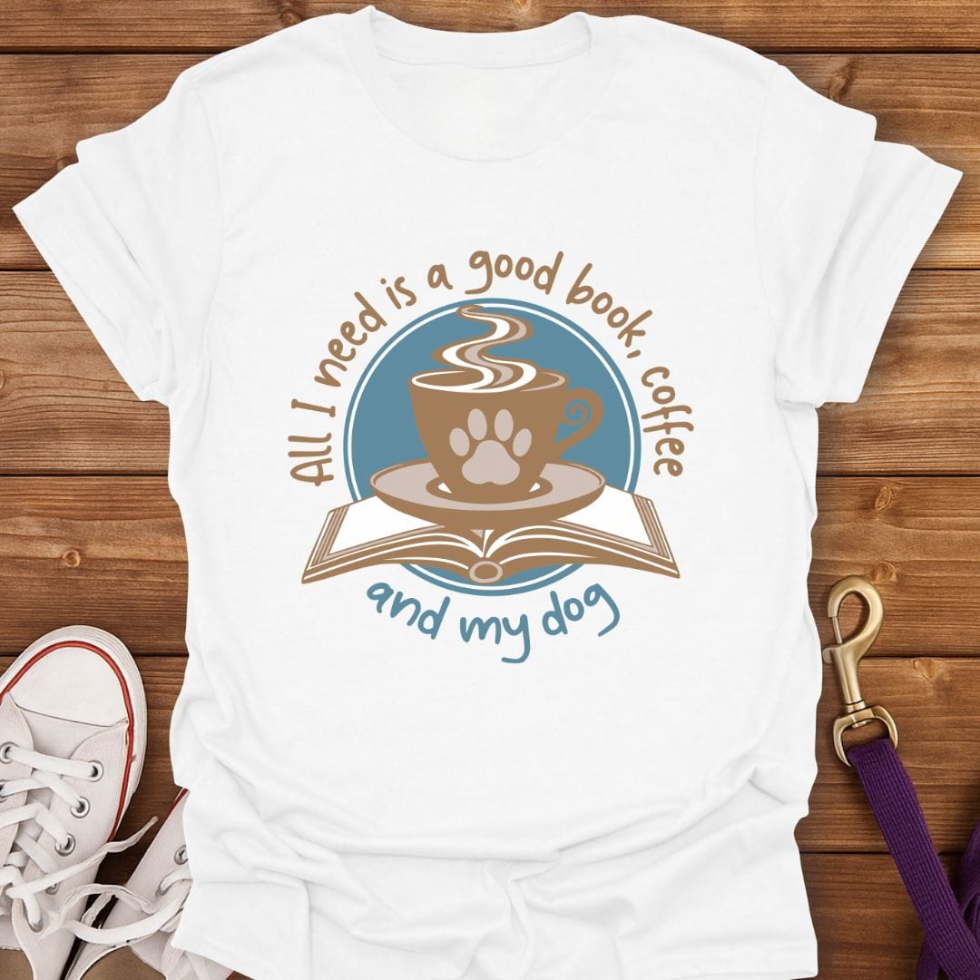 Books, Brews & Best Friends T-Shirt White / S