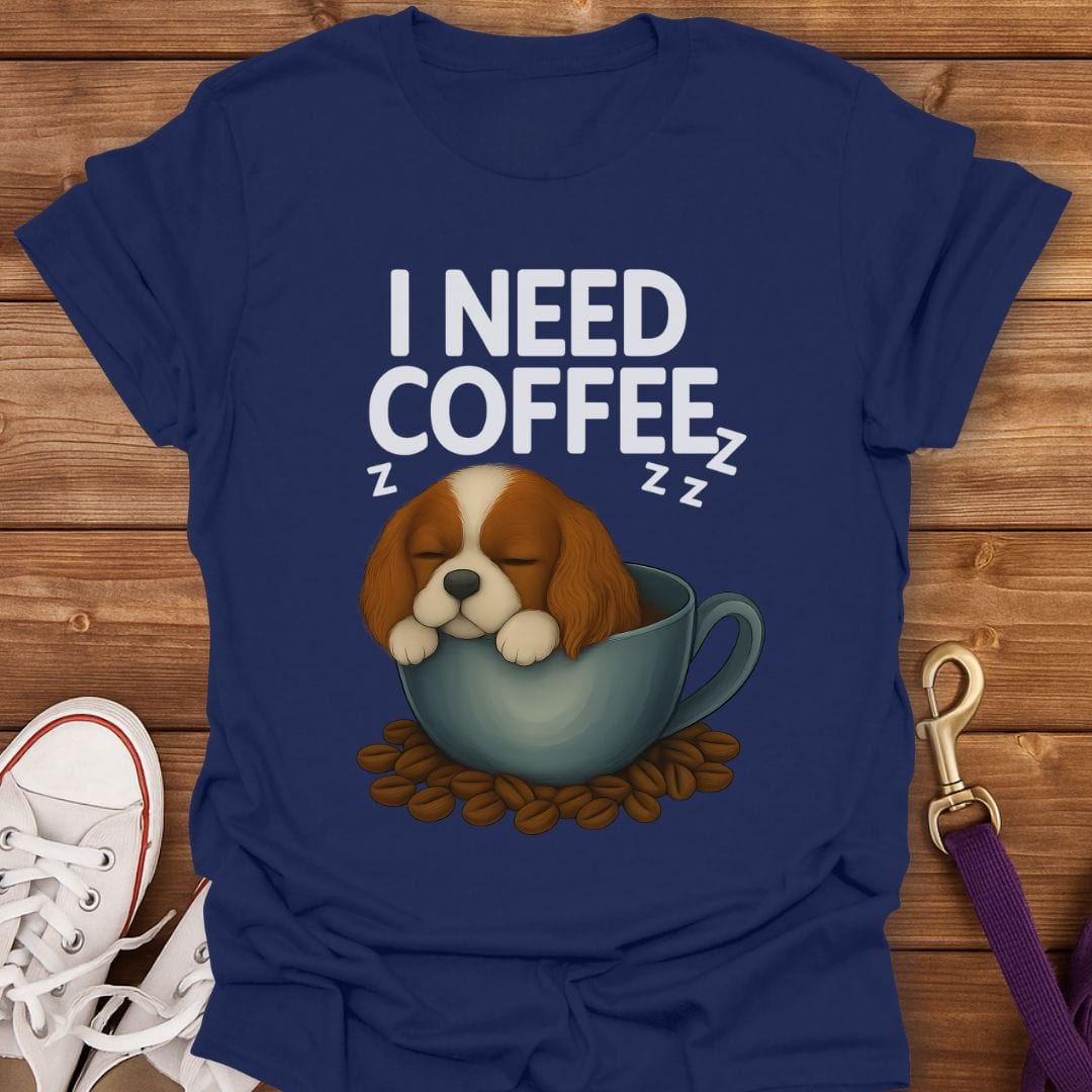 Cavalier Coffee Lover T-Shirt Navy / S