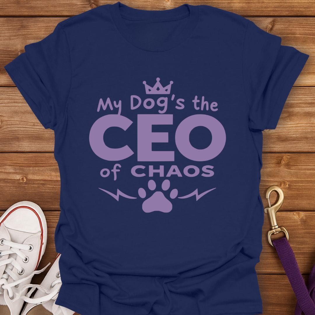 CEO of Chaos Dog T-Shirt Navy / S