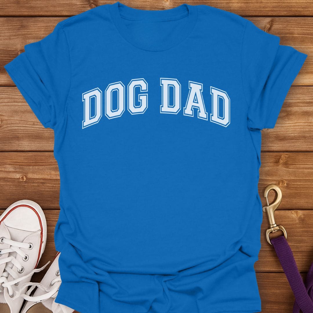 Classic Dog Dad Varsity T-Shirt Royal / S