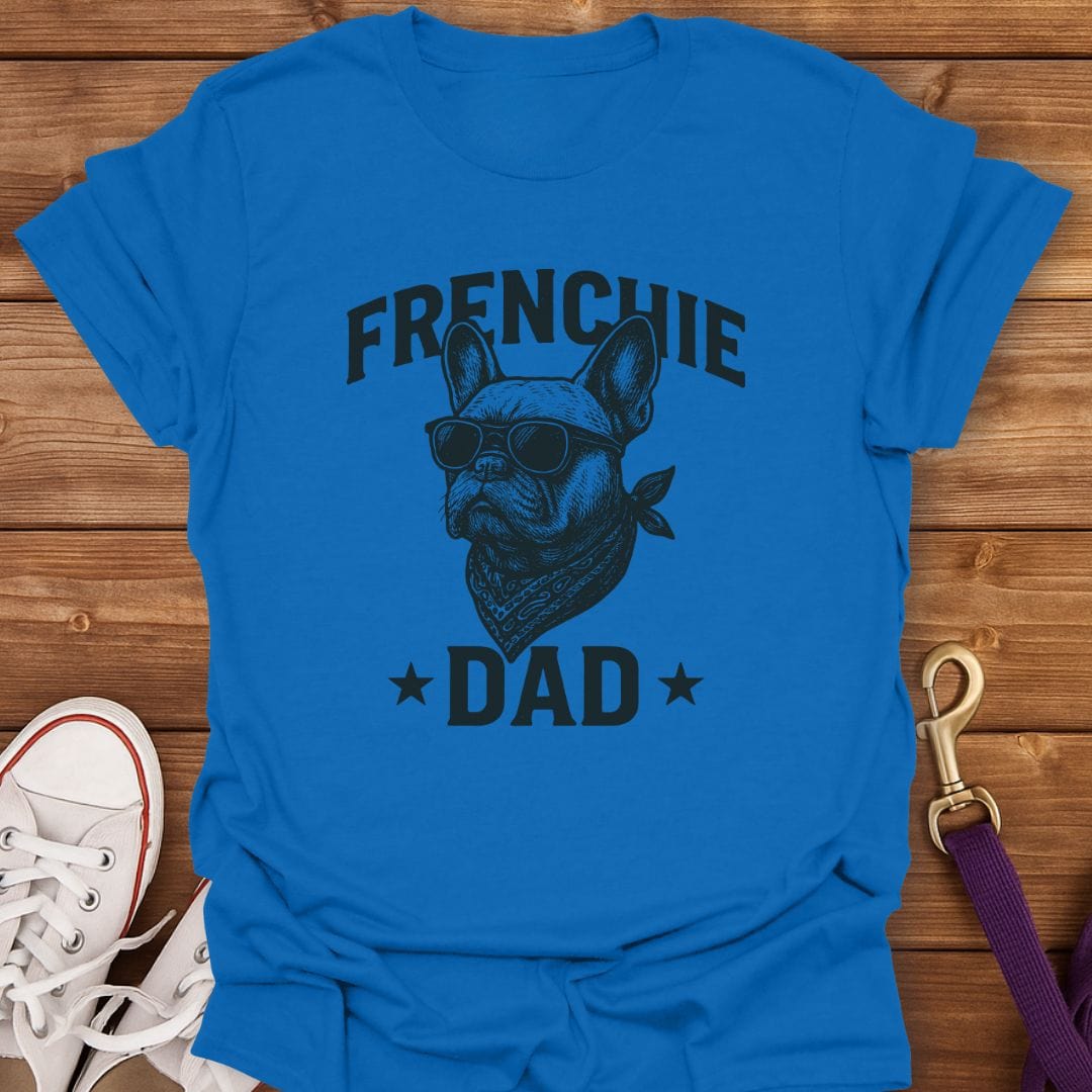Cool Frenchie Dad T-Shirt Royal / S