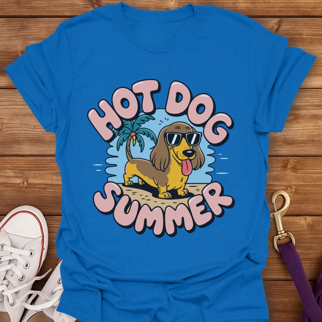 Dachshund Heatwave T-Shirt Royal / S