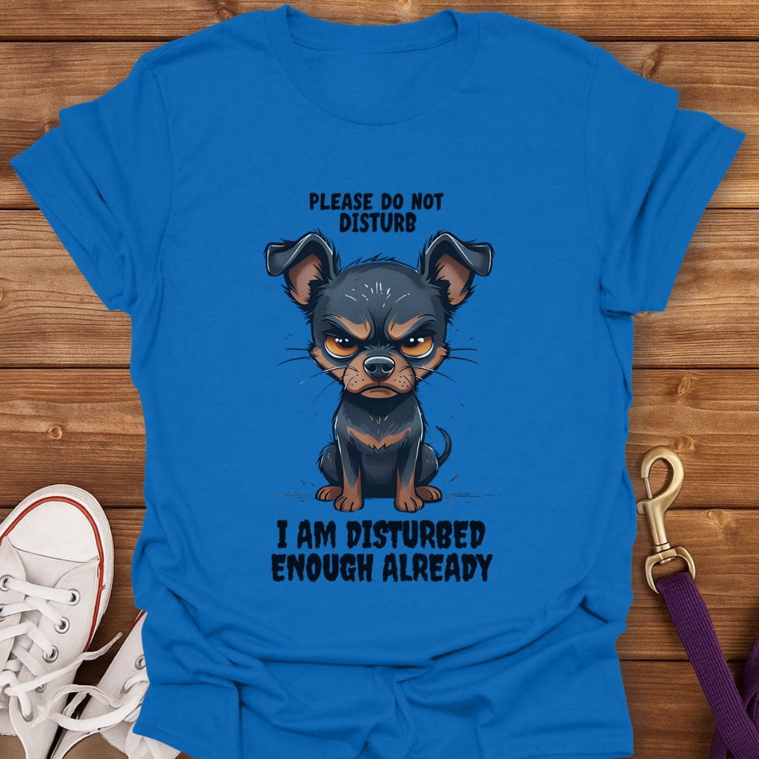 Disturbed Miniature Pinscher T-Shirt Royal / S