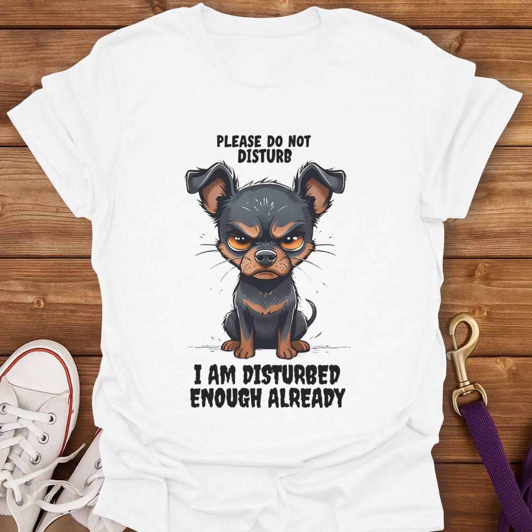 Disturbed Miniature Pinscher T-Shirt White / S