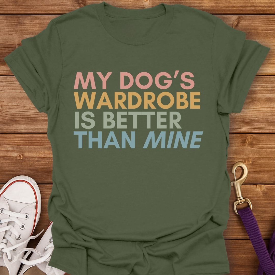 Dog Fashion Icon T-Shirt Military Green / S