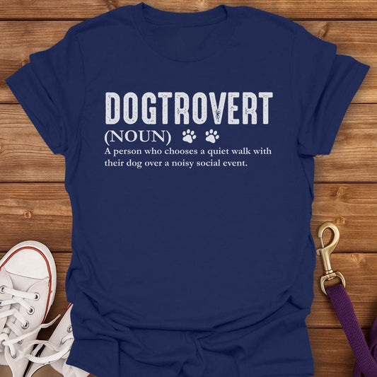 Dogtrovert Definition T-Shirt Navy / S