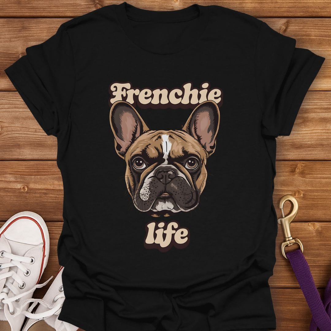 Frenchie Life T-Shirt Black / S