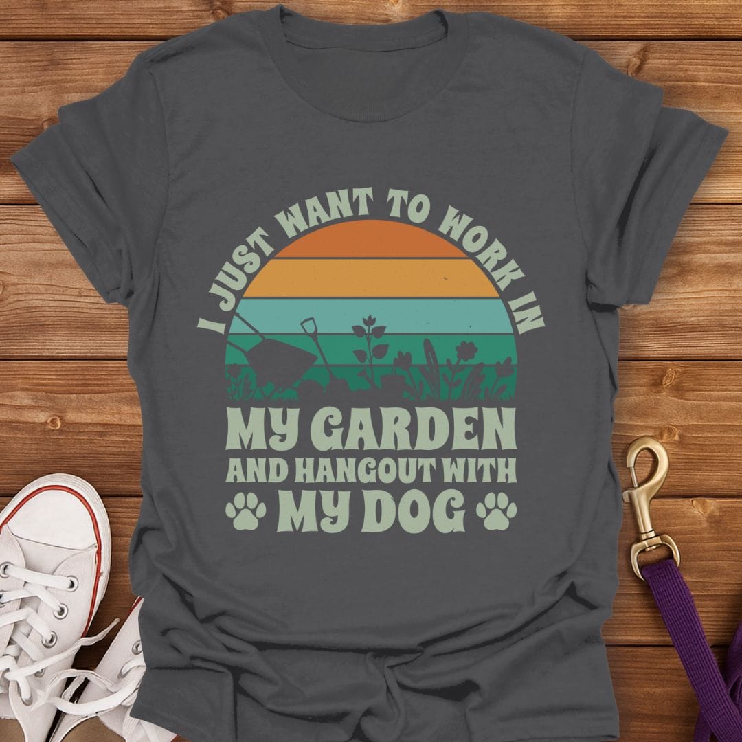 Garden and Dog Life T-Shirt Charcoal / S