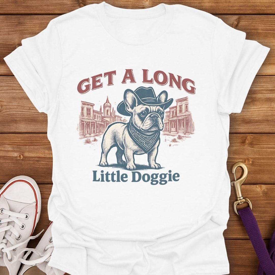 Get Along Little Doggie T-Shirt White / S
