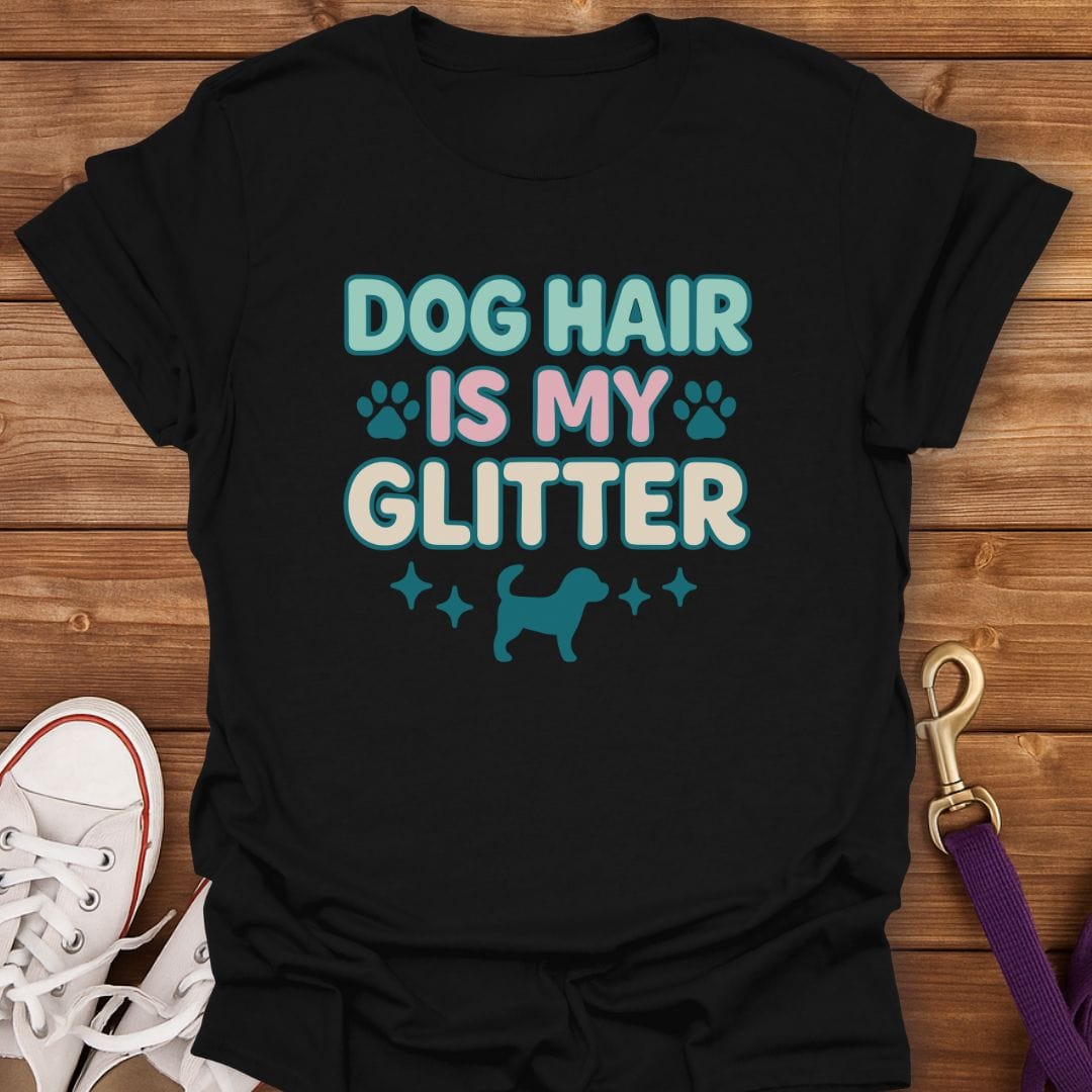 Glittered in Dog Hair T-Shirt Black / S