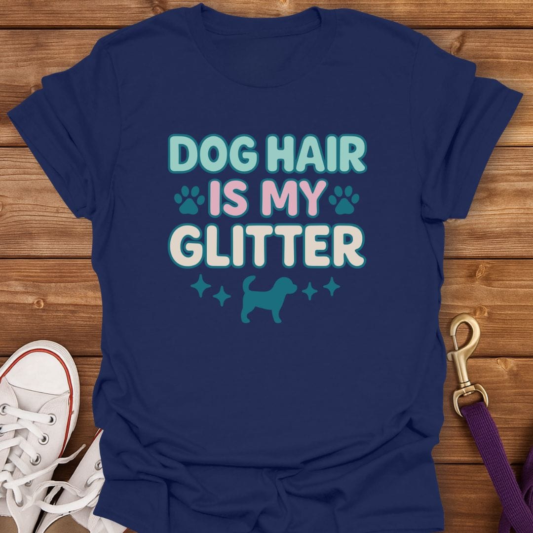 Glittered in Dog Hair T-Shirt Navy / S