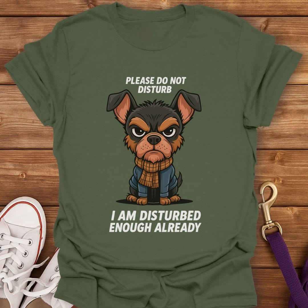 Grumpy Miniature Pinscher T-Shirt Military Green / S