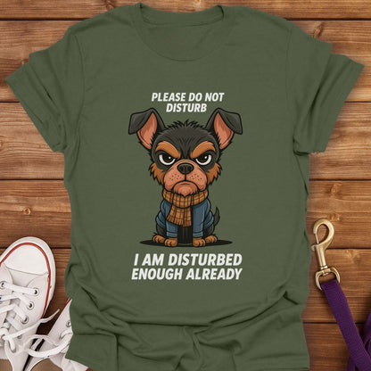 Grumpy Miniature Pinscher T-Shirt Military Green / S