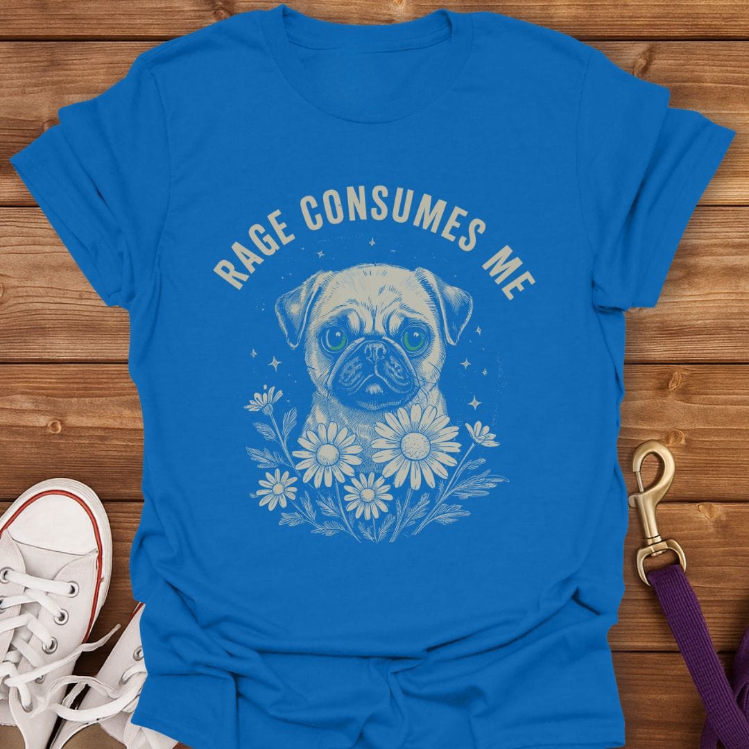 Grumpy Pug Energy T-Shirt Royal / S