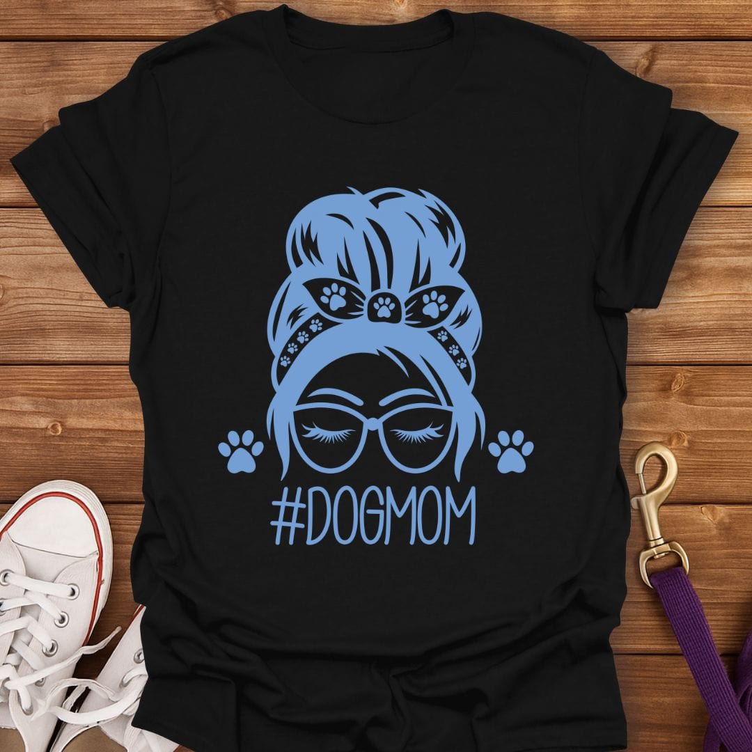 Hashtag Dog Mom T-Shirt Black / S