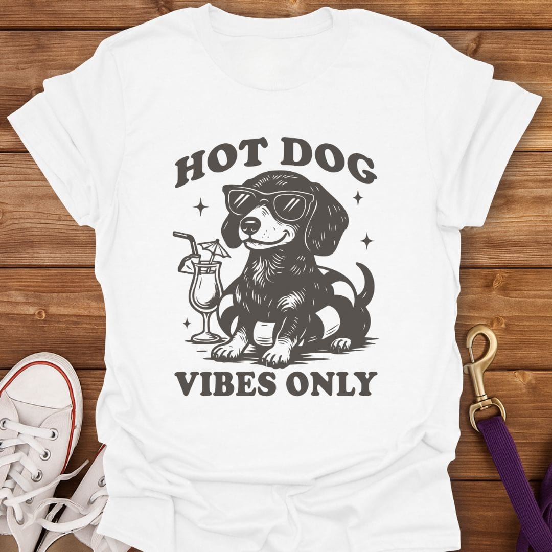 Hot Dog Summer Vibes T-Shirt White / S