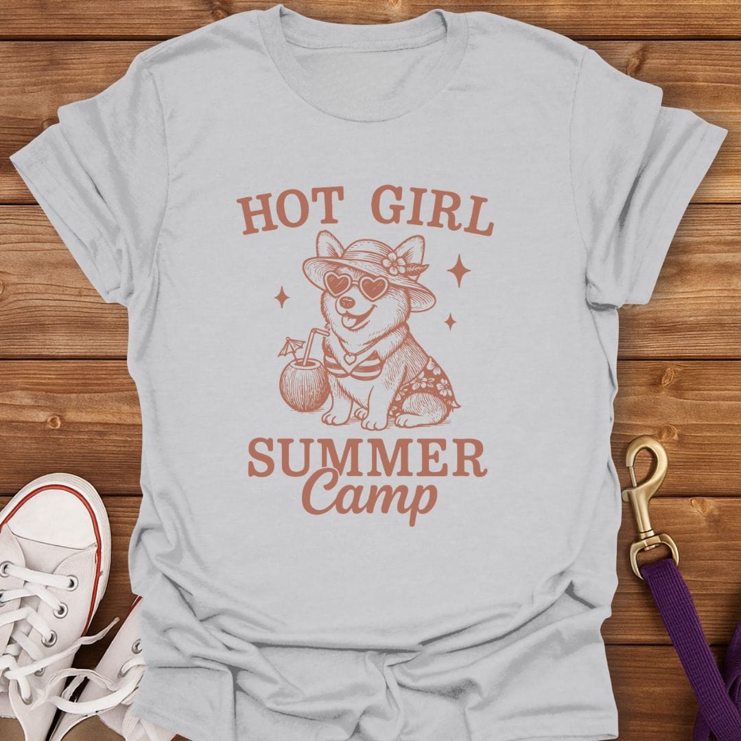 Hot Girl Summer Camp T-Shirt Ice Grey / S