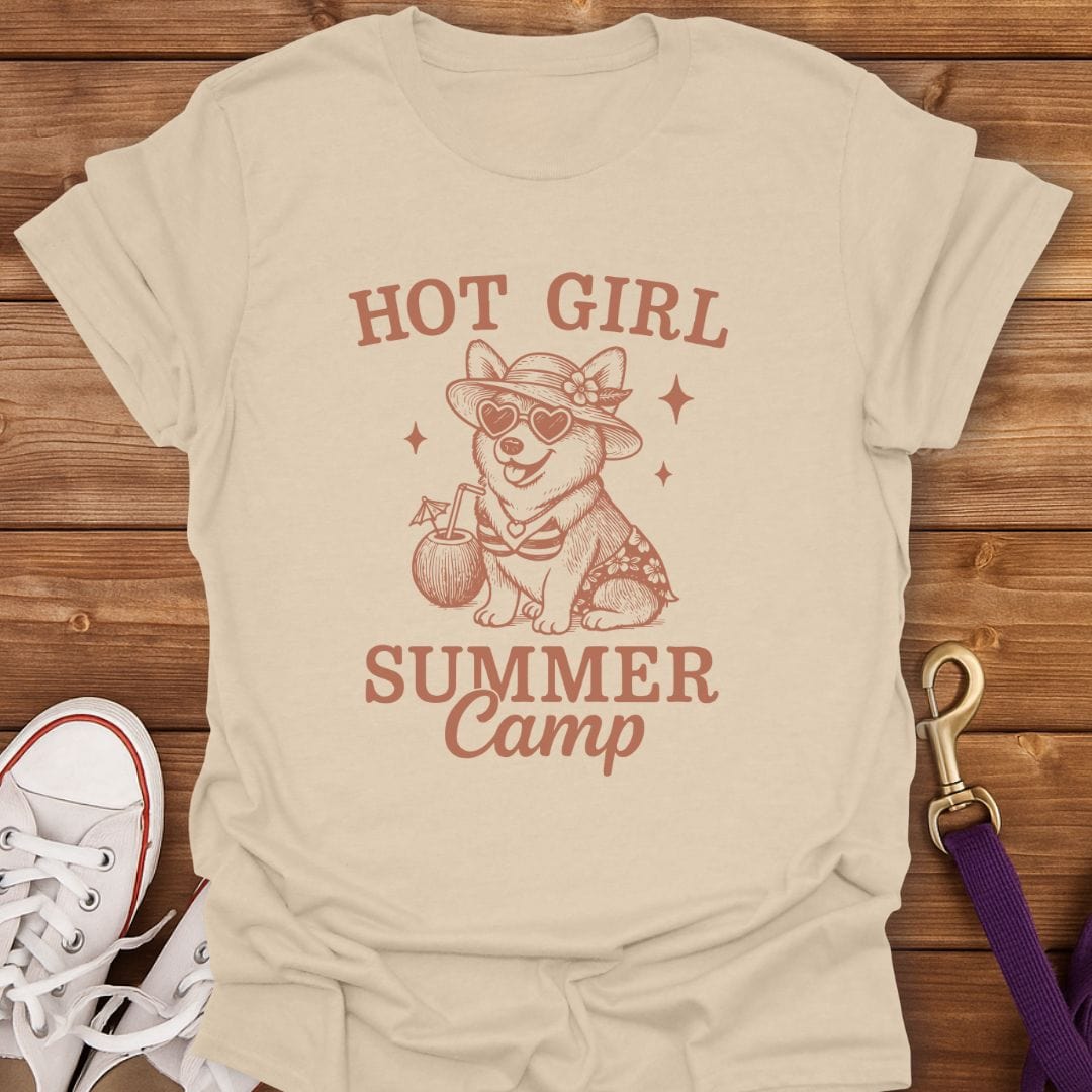 Hot Girl Summer Camp T-Shirt Sand / S