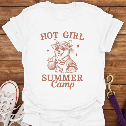 Hot Girl Summer Camp T-Shirt White / S