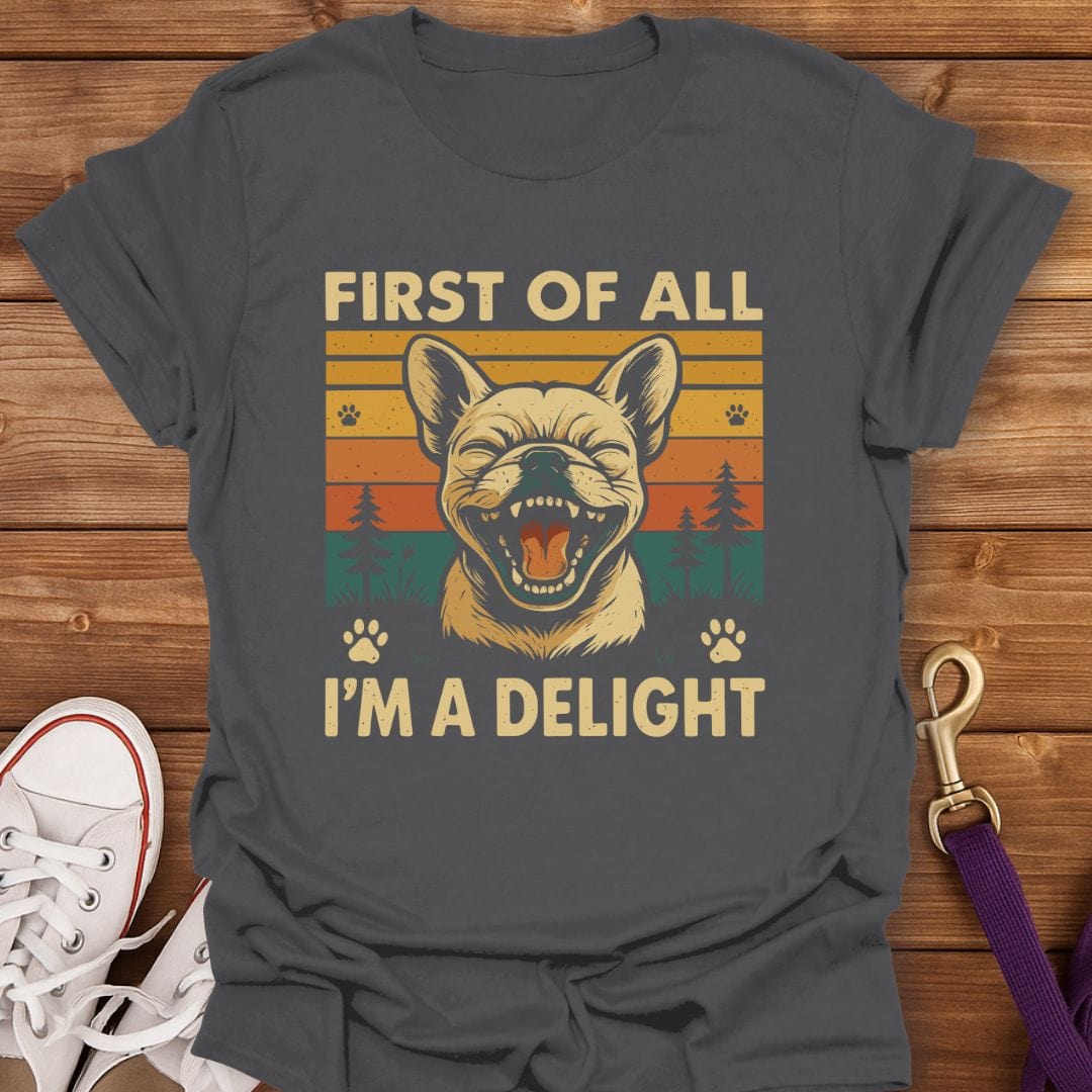 I’m a Delight Dog T-Shirt Charcoal / S