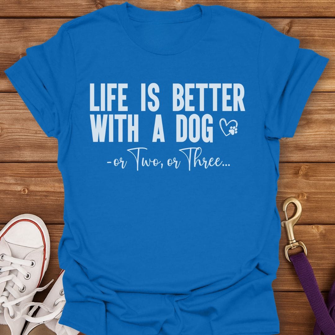 Life’s Better With Dogs T-Shirt Royal / S