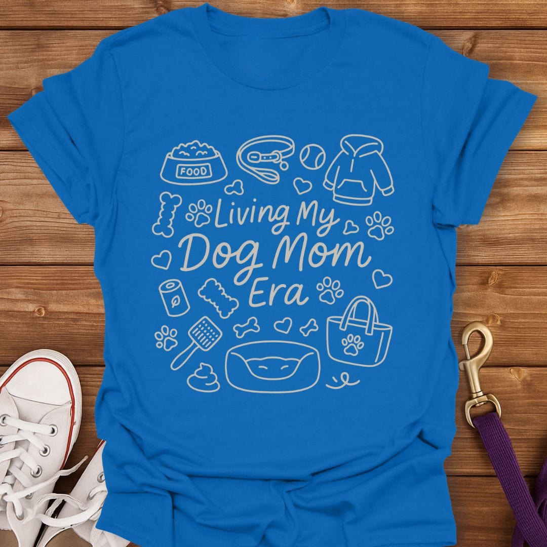 Living My Dog Mom Era T-Shirt Royal / S