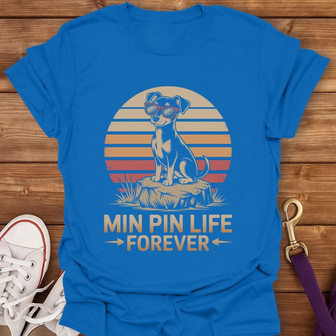 Min Pin Life Forever T-Shirt Royal / S