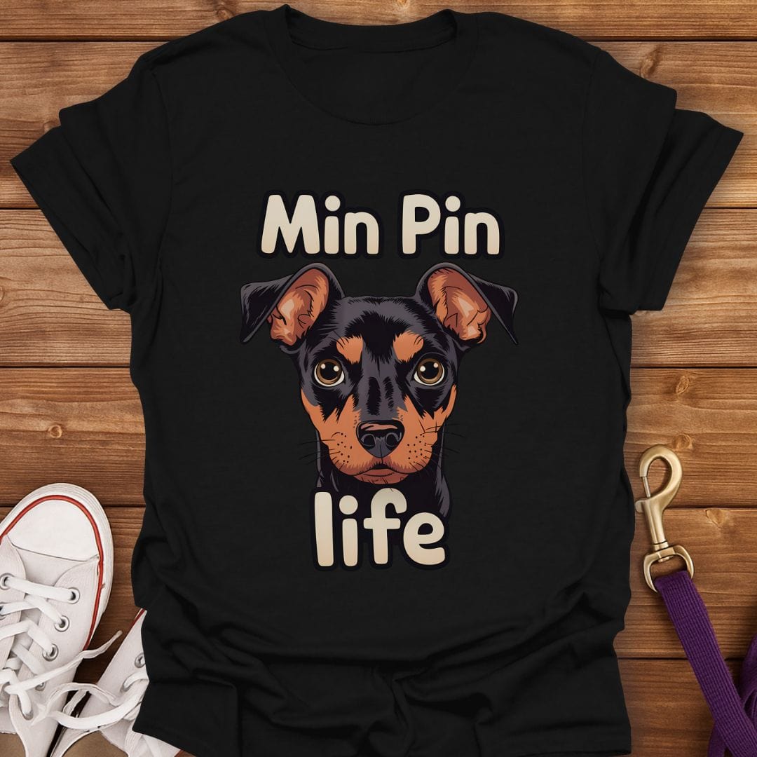 Min Pin Life T-Shirt Black / S