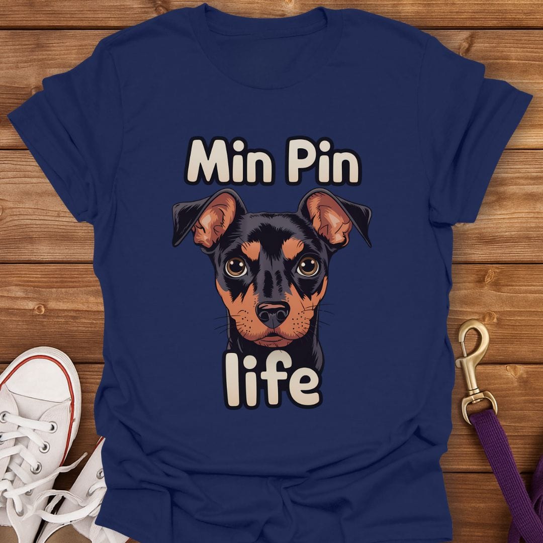 Min Pin Life T-Shirt Navy / S