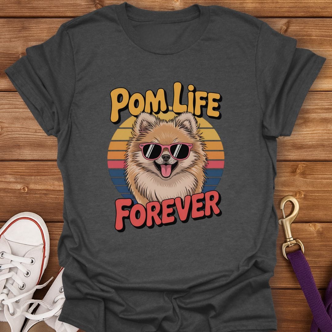 Pom Life Forever T-Shirt Dark Heather / S