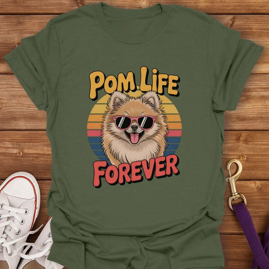Pom Life Forever T-Shirt Military Green / S