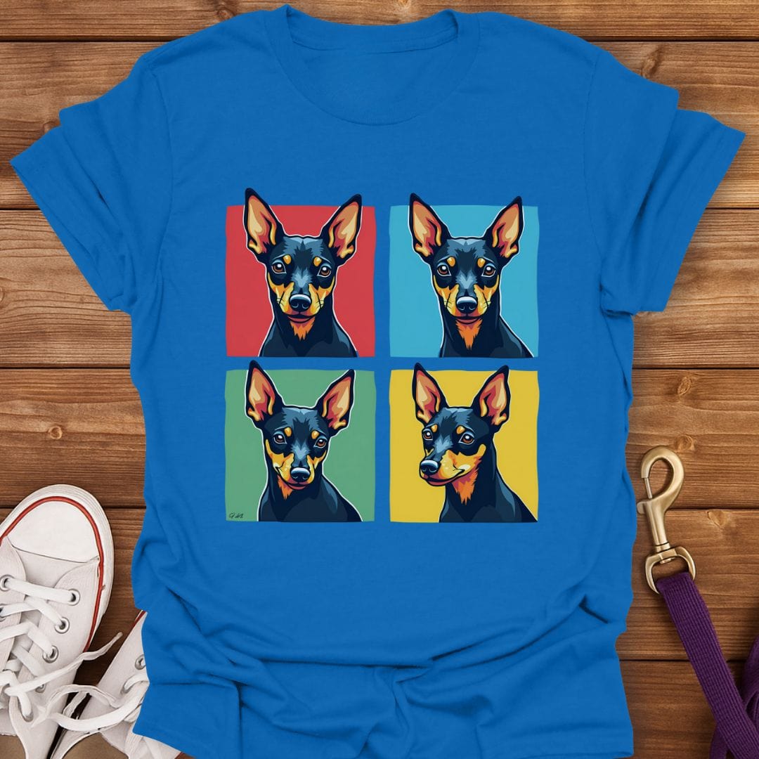 Pop Art Miniature Pinscher T-Shirt Royal / S