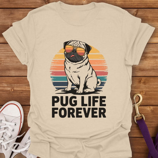 Pug Life Forever T-Shirt Sand / S