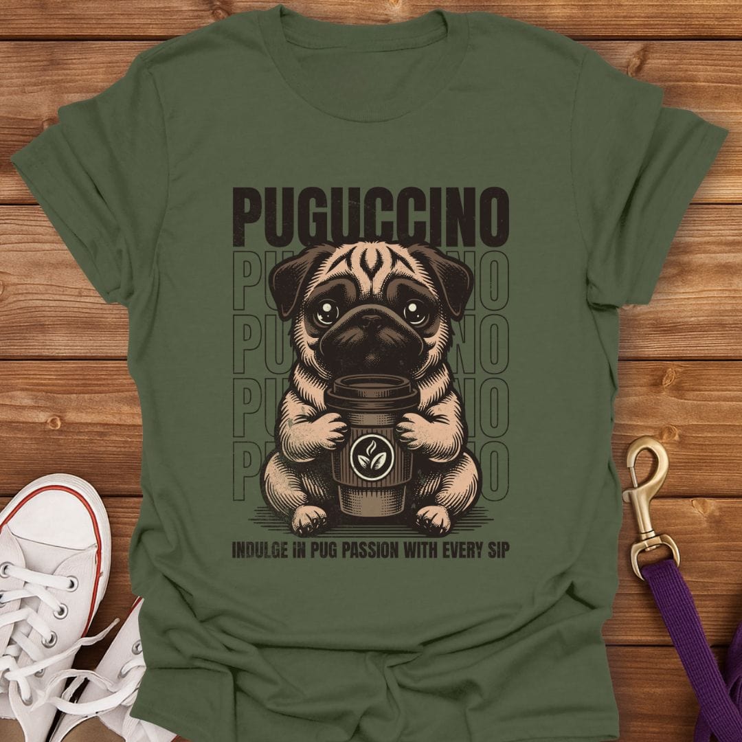 Puguccino Vibes T-Shirt Military Green / S