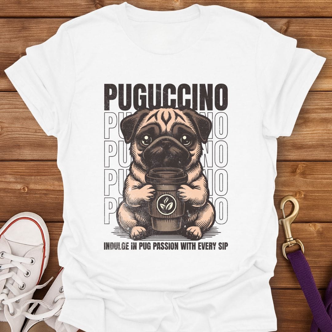 Puguccino Vibes T-Shirt White / S