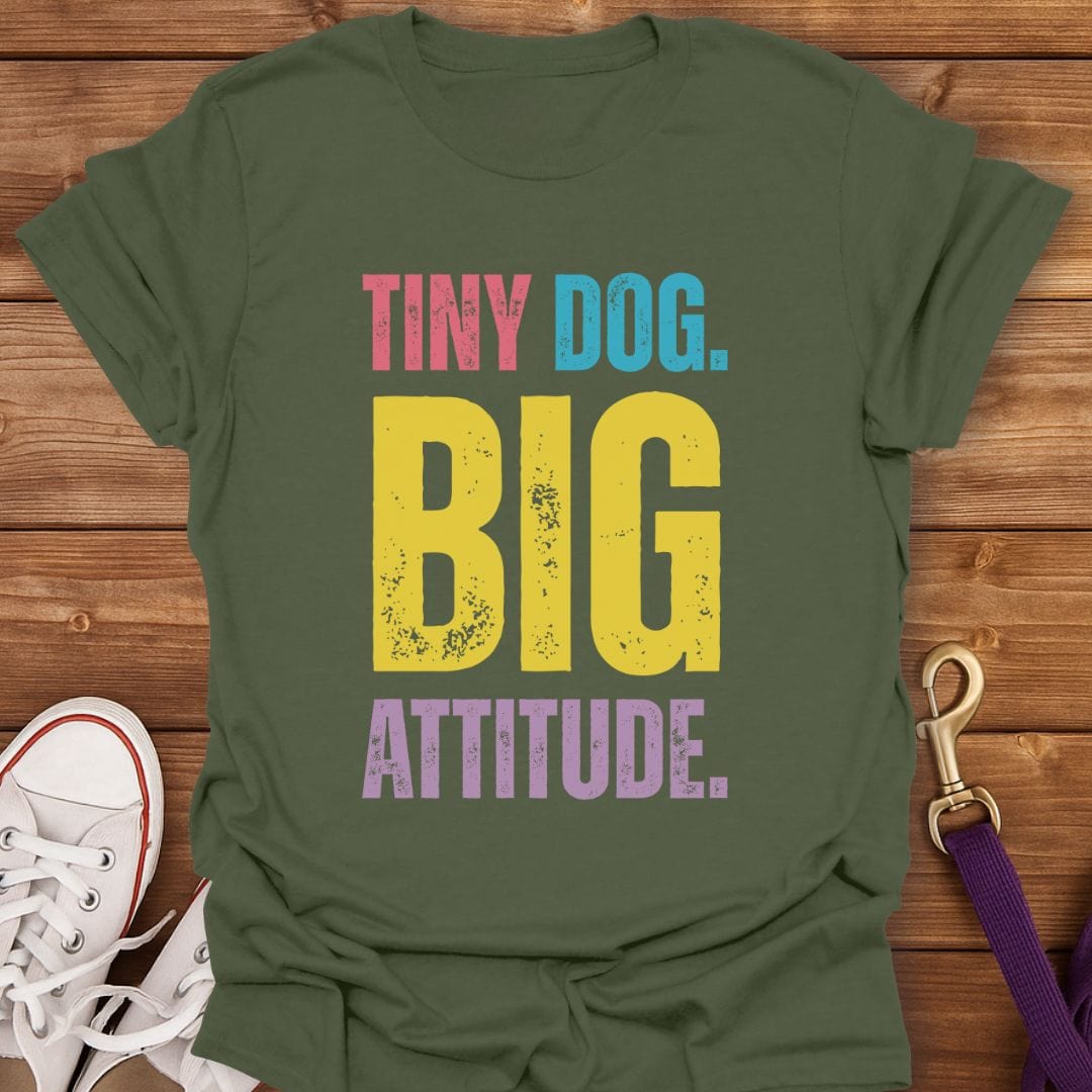 Small Pup Sass Squad T-Shirt Military Green / S