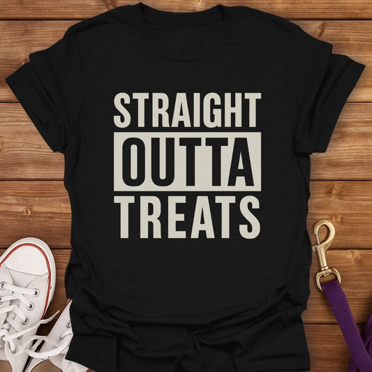 Straight Outta Treats T-Shirt Black / S