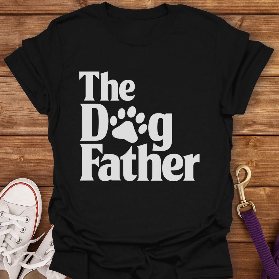 The Dogfather Paw Print T-Shirt Black / S