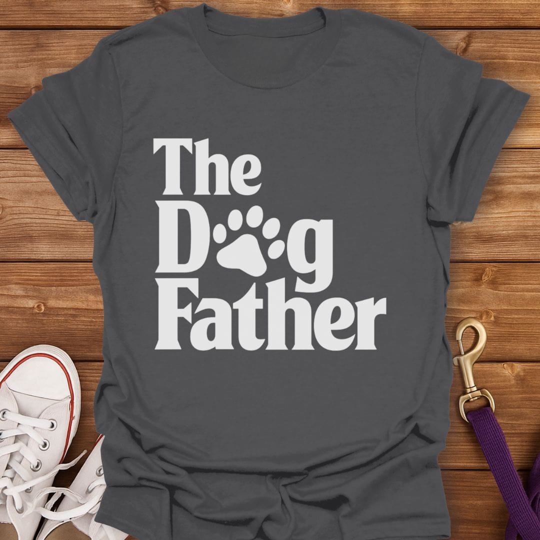 The Dogfather Paw Print T-Shirt Charcoal / S