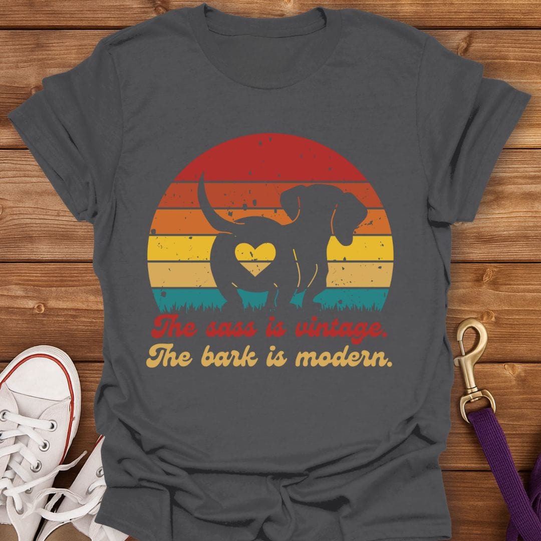 Vintage Sass Modern Bark T-Shirt Charcoal / S