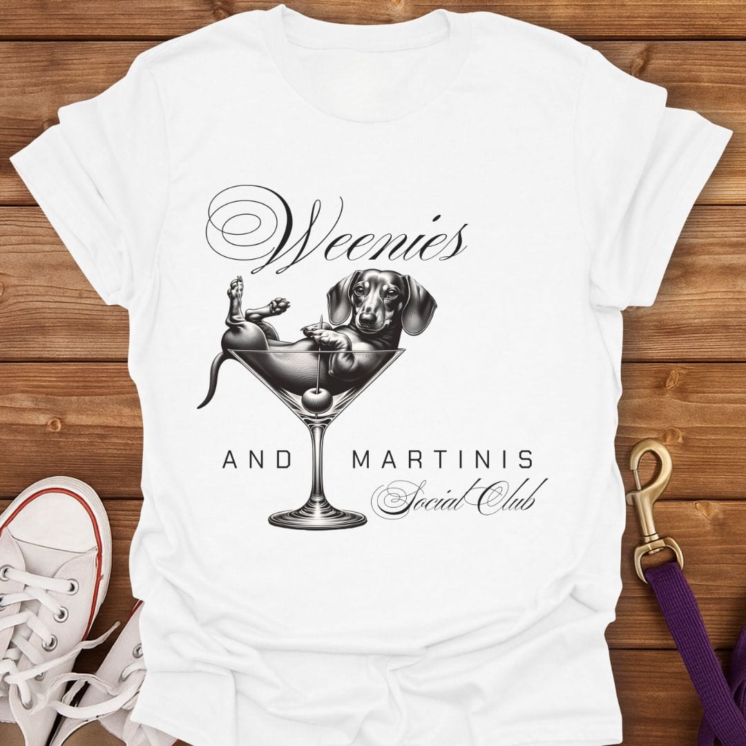 Weenies & Martinis Social Club T-Shirt White / S